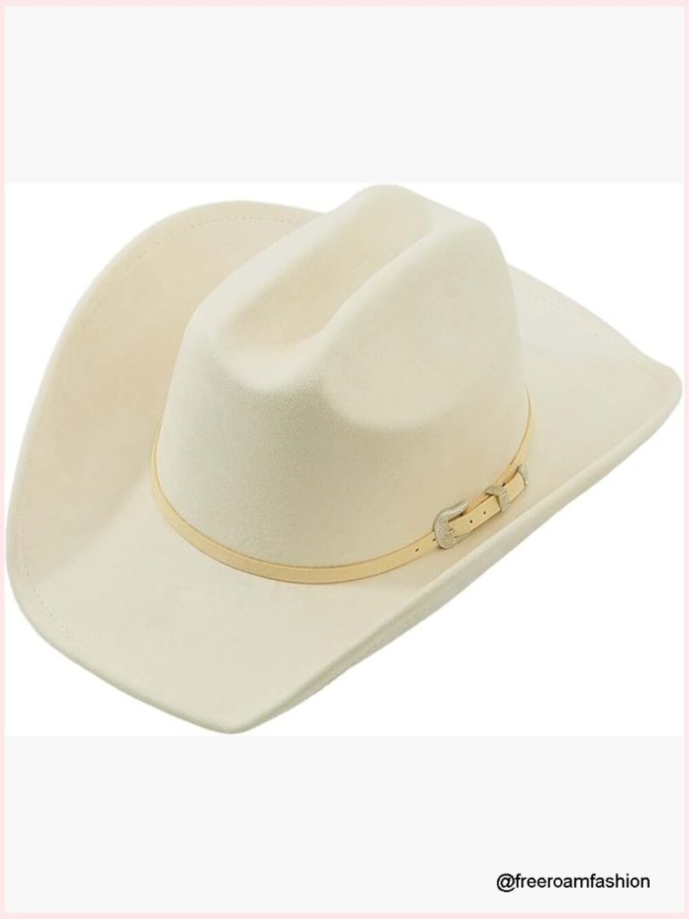 Suede Cowboy Hat - Adjustable Unisex Shapeable Felt
